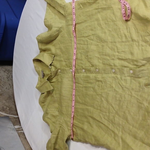 J. Jill Love 100% Linen Button-down Long Sleeve Shirt Women's Size L Petite - Picture 8 of 12